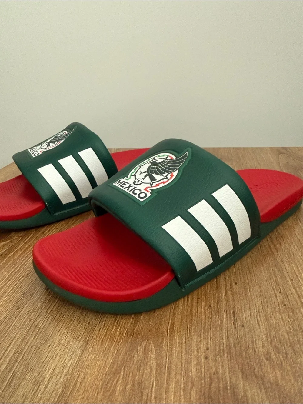 adidas Mens Adilette Comfort Mexico Slide Sandals